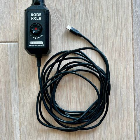 Røde i-XLR audio overgang fra xlr til lightning