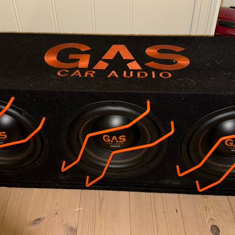 GAS CAR AUDIO BASS KASSE STOR