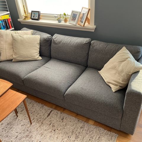 Vimle sofa og puff fra IKEA