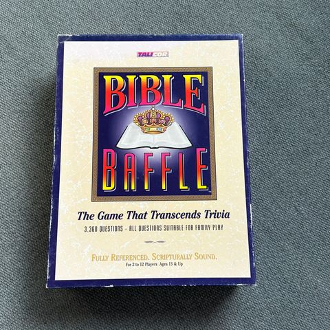 BIBLE BAFFLE (familie brettspill om Bibelen) fra 1996