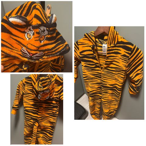 Tiger overall i fleece str. 98-104