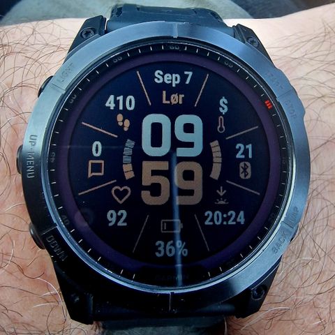 Garmin Fenix 7X Titanium Sapphire Solar (51mm) ,karbongrå dlc🔥