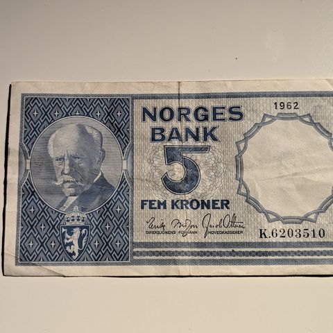 5 krone 1962 (K) - (samsender)