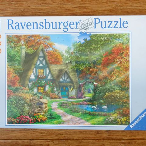 Nytt puslespill 500 brikker, "Hytte om høsten", Ravensburger (ref.A0010)