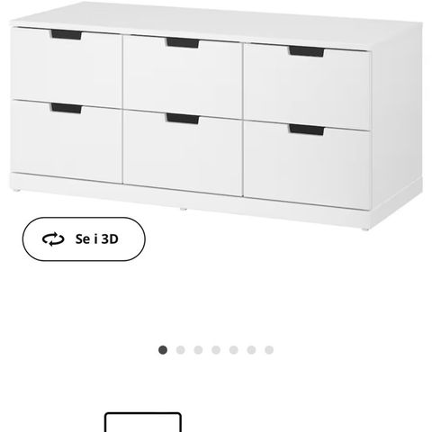 IKEA nordli 6 skuffer