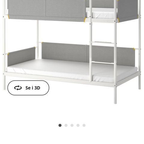 Vitval køyeseng fra ikea