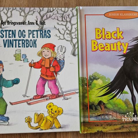 Karsten og Petras Vinterbok og Black Beauty. Bøker