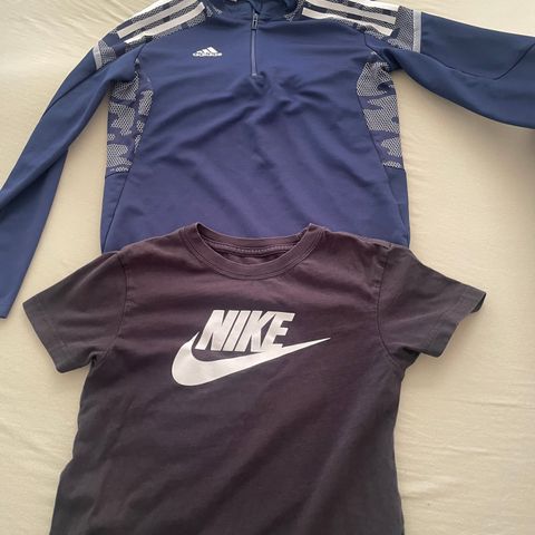 Nike t-shirt og Adidas treningsgenser