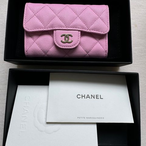 CHANEL kortholder / lommebok caviar