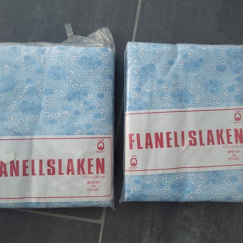 To nye laken fra 70-tallet i flanell