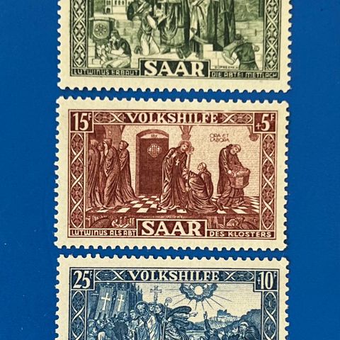 Saar 1950 Michel 299-303