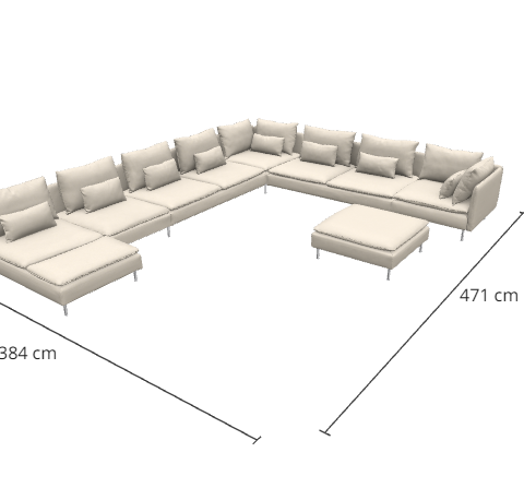 soderhamn/SÖDERHAMN sofa fra Ikea selges