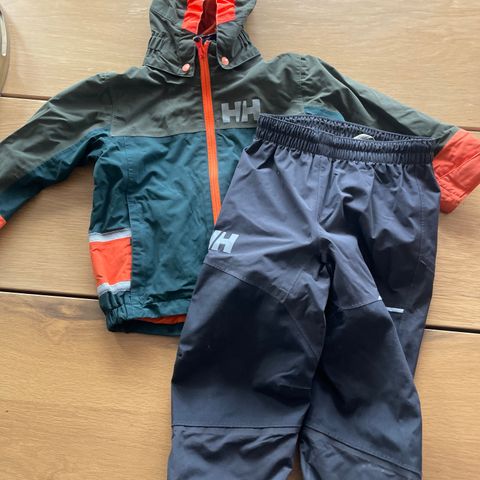 Helly Hansen skalljakke skallbukse 98