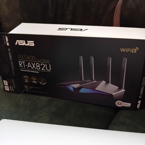 ASUS AX5400 Dual Band RT-AX82U. WiFi 6 Gaming Router.