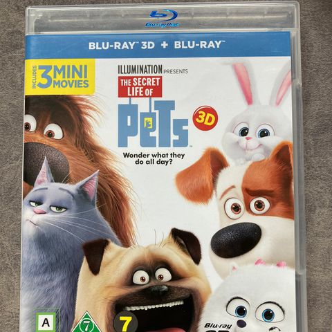 The secret life of pets 3D. Norsk tale/tekst.