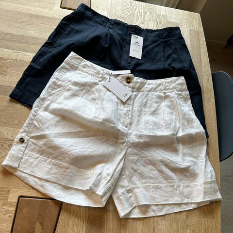 2 nye linshorts med tags fra Blu og Jean Paul str.XXL ( verdi kr.2200; )