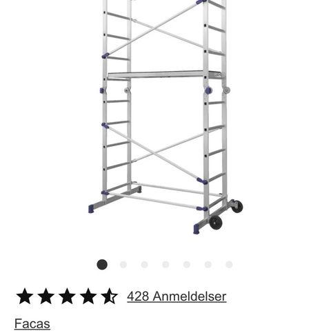 Stilasje og gardintrapper