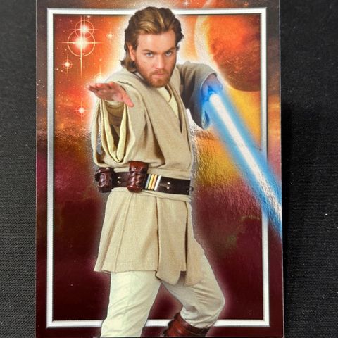 Star Wars Attack of the Clones Topps Trading Card: Obi-WAN Kenobi Holo (C2)