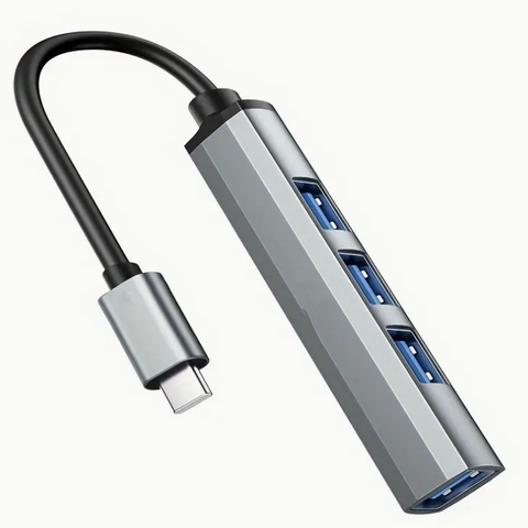 Type-C-hub med 2.0 USB-porter, 4-i-1