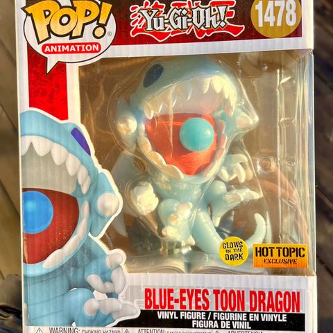 Funko Pop! Blue-Eyes Toon Dragon (Glow) (6-Inch) | Yu-Gi-Oh! (1478)