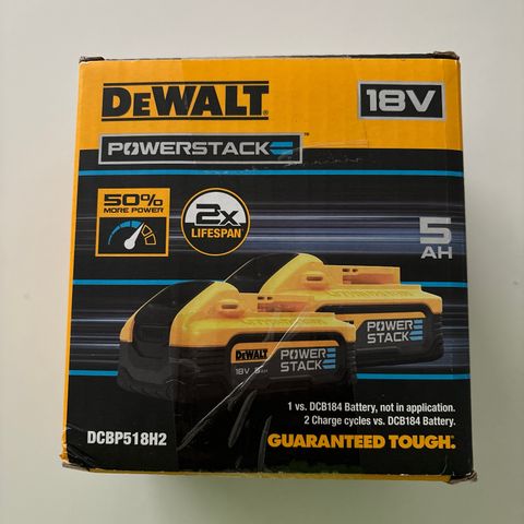 DeWalt DCBP518H2 powerstack 18V x 2