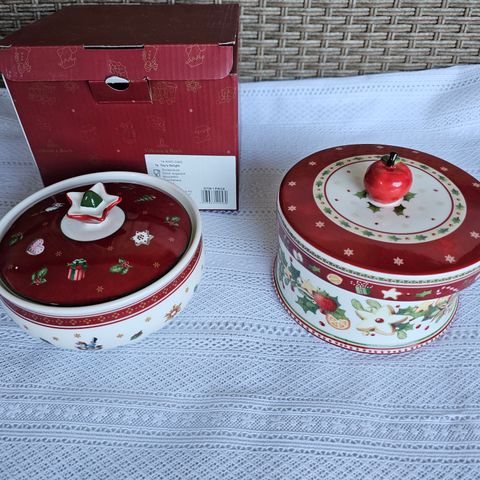 Villeroy  & Boch Bakery delight, Toys Fantasy julepynt, kopper sukkerskål