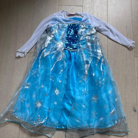 Disney Frozen Kostyme Str 6-8 år