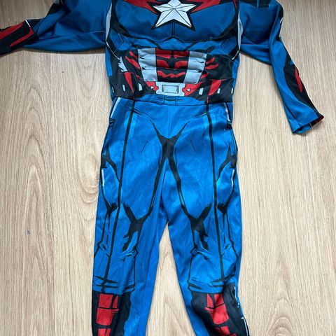 Captain America Kostyme 4-6 år