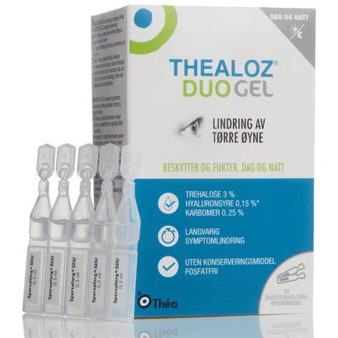 Thealoz Duo øyegel endosebeholdere 30x0,4 g selges