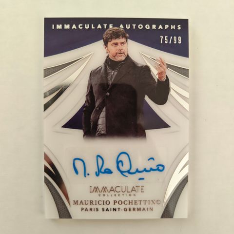 No. IA-MPO Mauricio Pochettino Auto /99 - 2021 Panini Immaculate