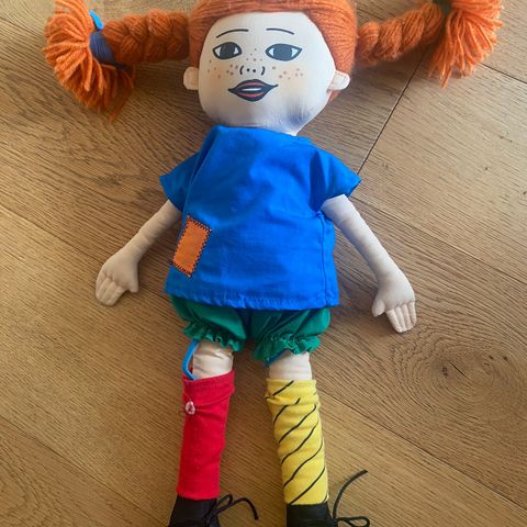 Pippi Langstrømpe ca 45 cm høy