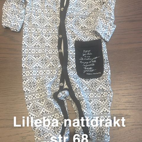 Lilleba nattdrakt str 68