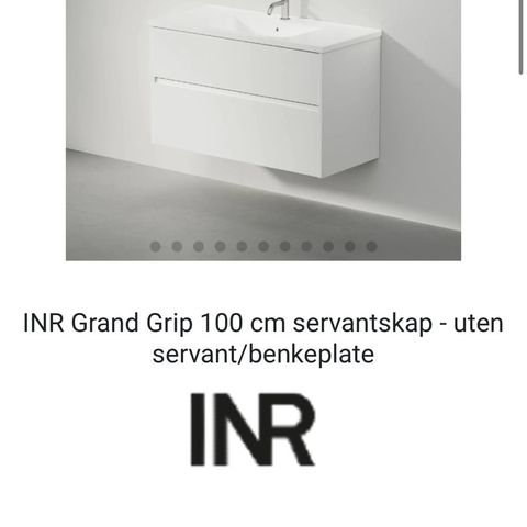 INR Grand Grip 100 cm servantskap (premium white)