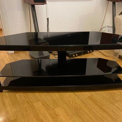 Hi-fi Stereo rack / TV benk i glass