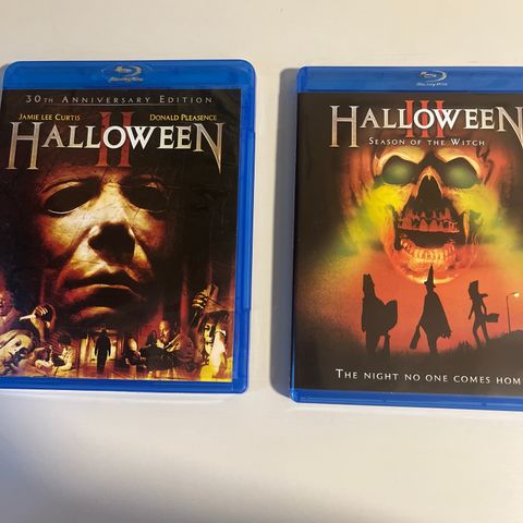 Halloween 2 og 3 blu ray