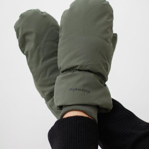 Ny Holzweiler Slogen Bubble Mittens Army