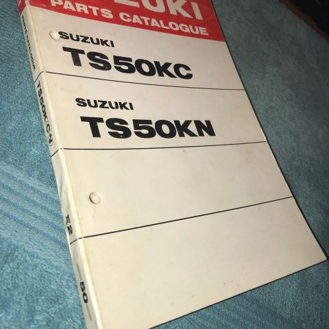 Suzuki TS50KC og TS50KN delekatalog selges.