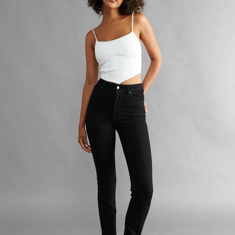 Molly petite slit jeans - GinaTricot - Str. M (Godt brukt!)