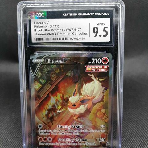 Flareon V SWSH179 Promo Alternate Alt Art CGC 9.5 MINT+