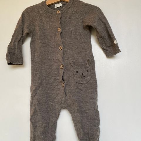 Newbie ulldress brun bamse høst vinter 74 🧸