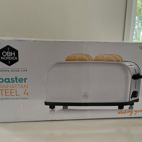 OBH nordica dobbel toaster, helt ny!