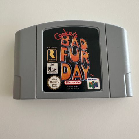 Conkers bad fur day PAL. Reproduksjon Nintendo 64.