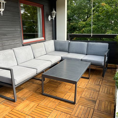 Hjørnesofa til terrasse