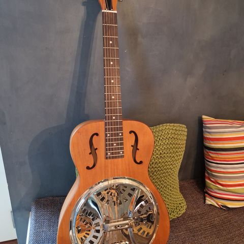 Dobro hound dog round neck