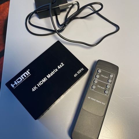 Hdmi matrix splitter/fordeler