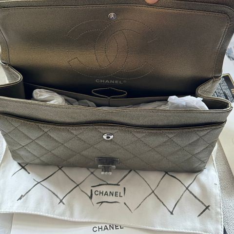 Chanel Gold Quilted Calfskin Reissue 2.55 Double Flap Bag