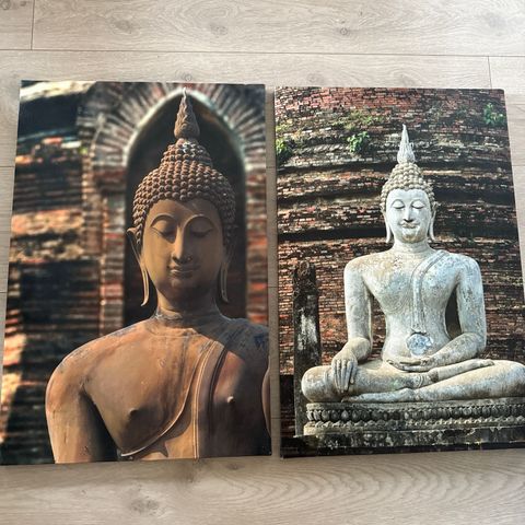 2 Buddha bilder gis bort