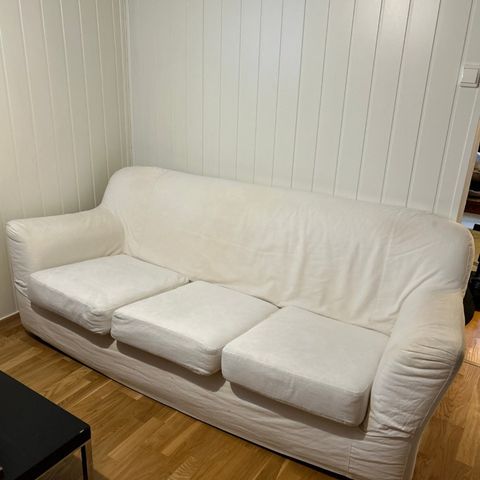 Sofa Hvit 3-seter