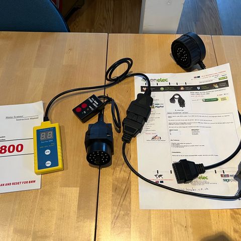 BMW E39 OBD2 diagnose og reset verktøy