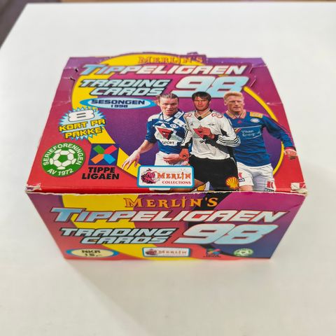 Topps Merlin's Tippeligaen 98 TOM Booster box (ingen kort/pakker)